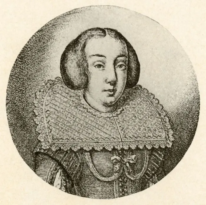 Framed Print : Dutch lady, hair arranged in puffs at the side, 1645, (1937). Creator: Unknown Framed Print : Dutch lady, hair arranged in puffs at the side, 1645, (1937). Creator: Unknown
