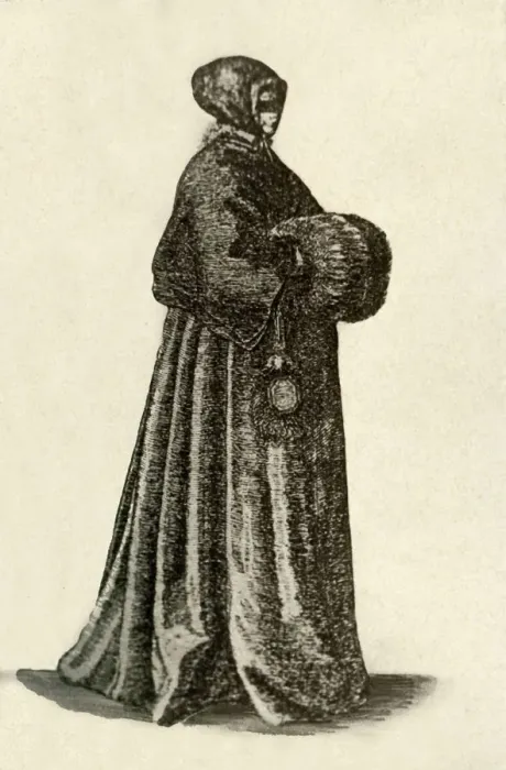 Framed Print : A Dutch lady in outdoor dress, 1640, (1937). Creator: Unknown Framed Print : A Dutch lady in outdoor dress, 1640, (1937). Creator: Unknown