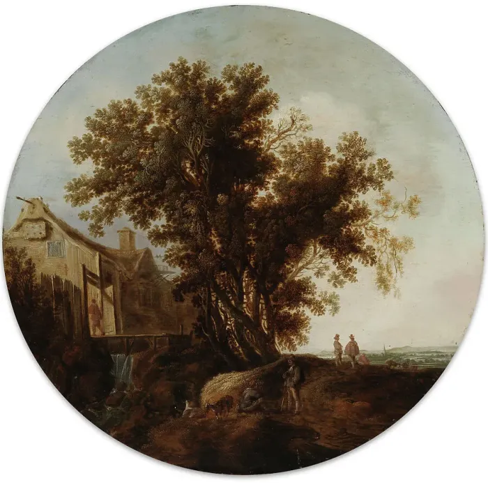 Framed Print : Dutch Landscape, 1641. Creator: Dirck Dalens