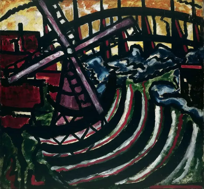 Framed Print : The Dutch Mill, 1916. Creator: Heemskerck, Jacoba van (1876-1923) Framed Print : The Dutch Mill, 1916. Creator: Heemskerck, Jacoba van (1876-1923)