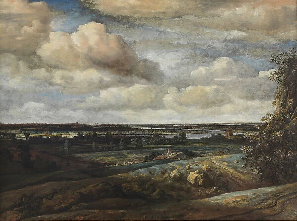 Dutch Panorama Landscape with a Distant View of Haarlem, 1654. Creator: Philip Koninck