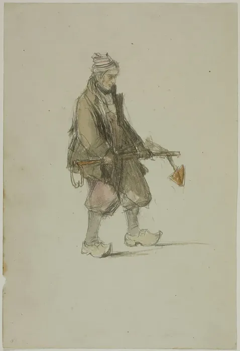 Framed Print : Dutch Sailor, Carrying an Anchor, 1820 / 1830. Creator: George Chambers Framed Print : Dutch Sailor, Carrying an Anchor, 1820 / 1830. Creator: George Chambers