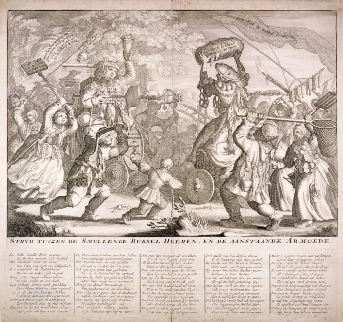 Framed Print : Dutch satire on the South Sea Bubble, 1720 Framed Print : Dutch satire on the South Sea Bubble, 1720