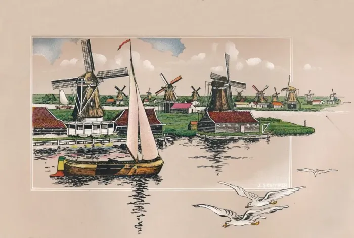 Framed Print : A Dutch Scene, c1908. Artist: The Arc Engraving Co Ltd Framed Print : A Dutch Scene, c1908. Artist: The Arc Engraving Co Ltd