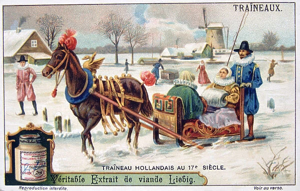Dutch sleigh, 17th century, (c1900)