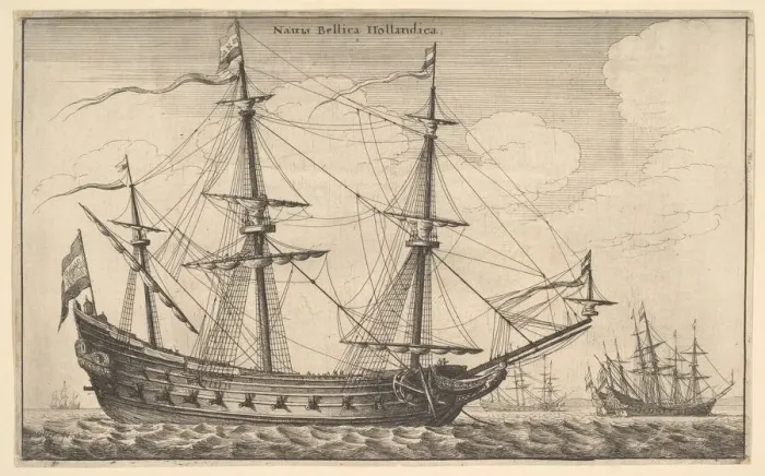 Framed Print : Dutch Warship, 1647. Creator: Wenceslaus Hollar Framed Print : Dutch Warship, 1647. Creator: Wenceslaus Hollar