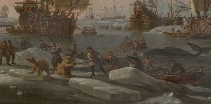 Framed Print : The Dutch Whaling Fleet, 1690 / 1700. Creator: Abraham Storck Framed Print : The Dutch Whaling Fleet, 1690 / 1700. Creator: Abraham Storck