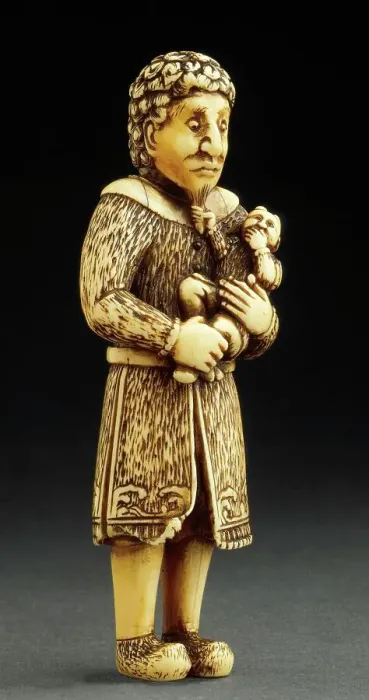 Framed Print : Dutchman with Child, 18th century. Creator: Unknown