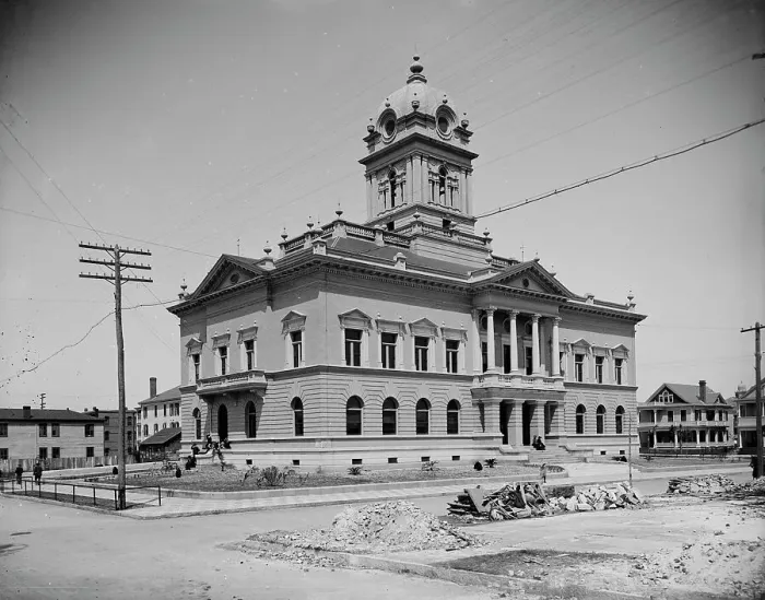 Framed Print : Duval County Court House, Jacksonville, Fla. between 1900 and 1905. Creator: Unknown Framed Print : Duval County Court House, Jacksonville, Fla. between 1900 and 1905. Creator: Unknown