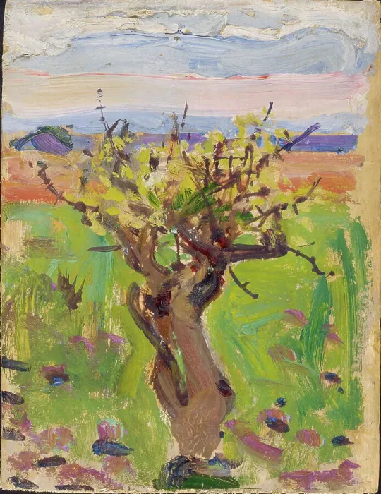 Framed Print : Dwarf Tree in the Desert, 1909-1910. Creator: Akseli Gallen-Kallela Framed Print : Dwarf Tree in the Desert, 1909-1910. Creator: Akseli Gallen-Kallela