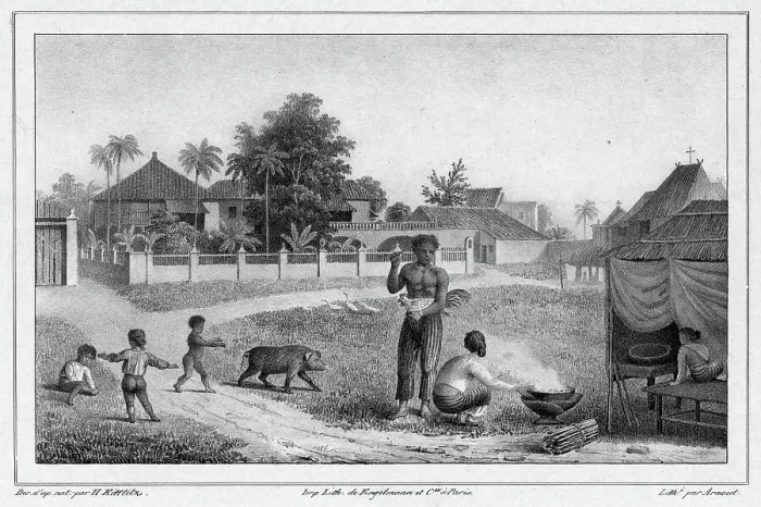 Framed Print : Dwelling, Luzon Island, Philippines, 19th century. Creators: Friedrich Heinrich Kittlitz, Godefroy Engelmann Framed Print : Dwelling, Luzon Island, Philippines, 19th century. Creators: Friedrich Heinrich Kittlitz, Godefroy Engelmann
