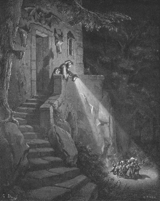 Framed Print : The Dwelling of the Ogre, 1870. Artist: Heliodore Joseph Pisan Framed Print : The Dwelling of the Ogre, 1870. Artist: Heliodore Joseph Pisan