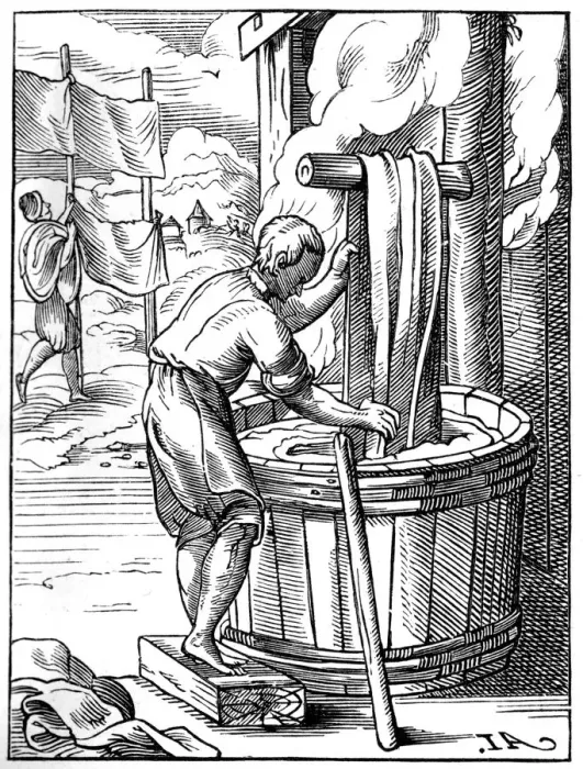 Framed Print : Dyer, 16th century (1849). Artist: Jost Amman Framed Print : Dyer, 16th century (1849). Artist: Jost Amman