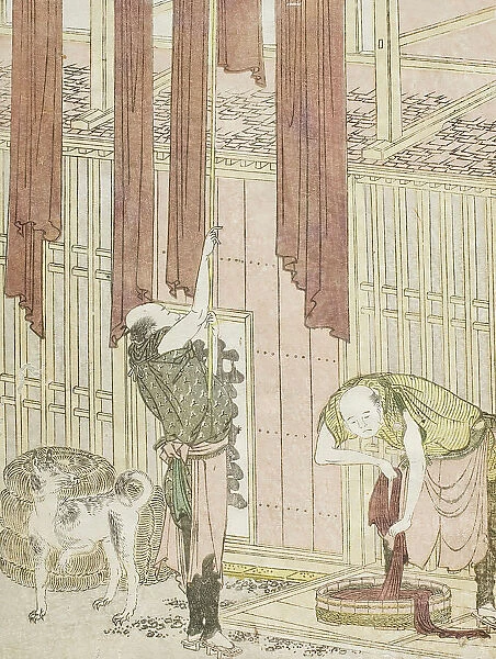 Dyers, c1802. Creator: Hokusai