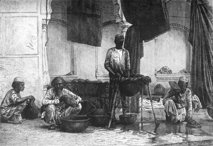 Framed Print : Dyers of Lucknow, c1891. Creator: James Grant Framed Print : Dyers of Lucknow, c1891. Creator: James Grant