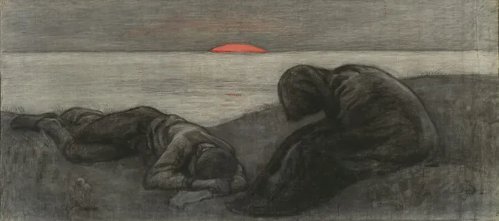 Framed Print : The Dying Day, 1895. Creator: Sven Richard Bergh