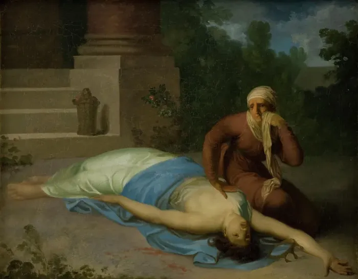 Framed Print : The Dying Messalina and her Mother, 1795-1798. Creator: Nicolai Abraham Abildgaard Framed Print : The Dying Messalina and her Mother, 1795-1798. Creator: Nicolai Abraham Abildgaard