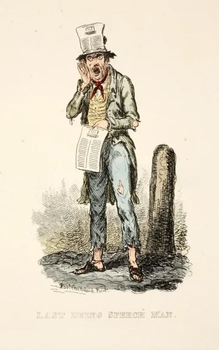 Framed Print : Last Dying Speech Man, 1827 Framed Print : Last Dying Speech Man, 1827