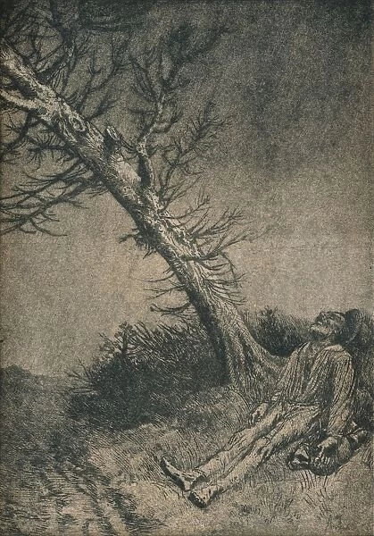 The Dying Vagabond, 1875. Artist: Alphonse Legros