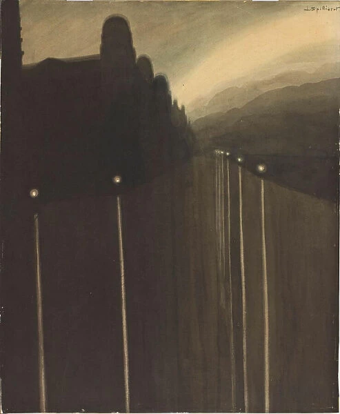 Dyke at Night, 1908. Creator: Spilliaert, Leon (1881-1946)