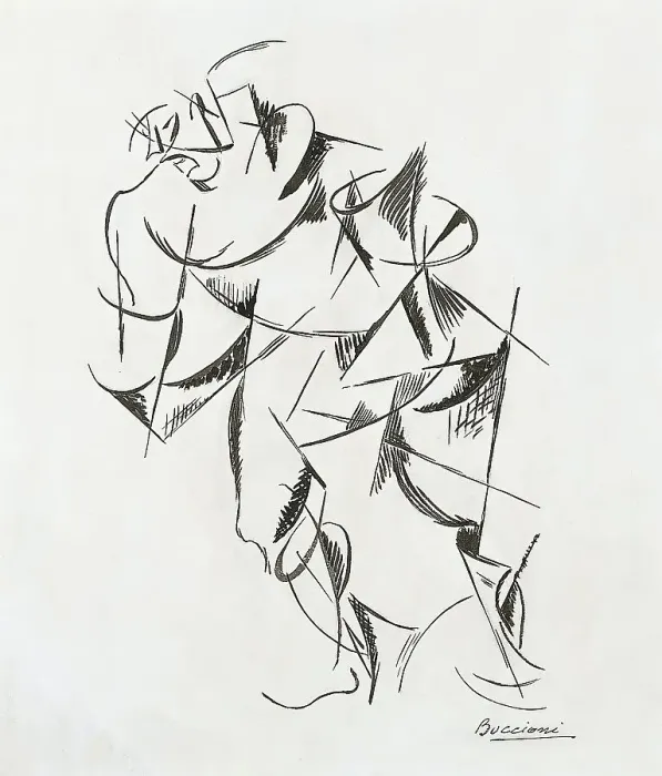 Framed Print : Dynamism of the Human Body: Boxer, 1913. Creator: Umberto Boccioni Framed Print : Dynamism of the Human Body: Boxer, 1913. Creator: Umberto Boccioni