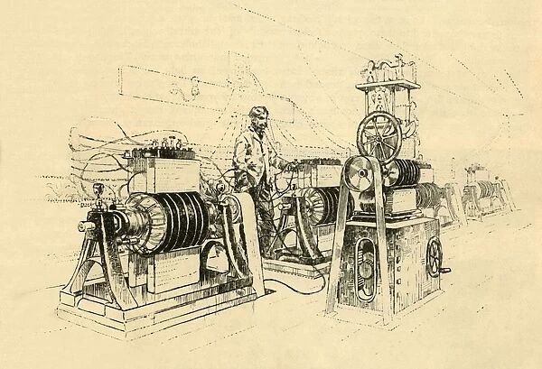 Dynamo-Electric Machines, Worked by Steam, and Producing Magneto-Electricity, 1882