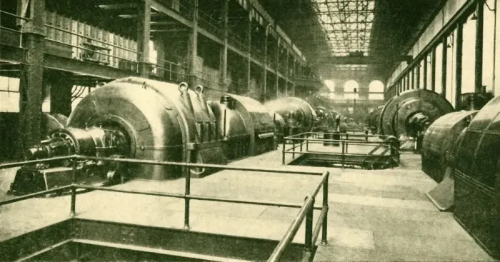 Framed Print : Dynamos at the Great Underground Generating Station at Lots Road, Chelsea, 1930 Framed Print : Dynamos at the Great Underground Generating Station at Lots Road, Chelsea, 1930