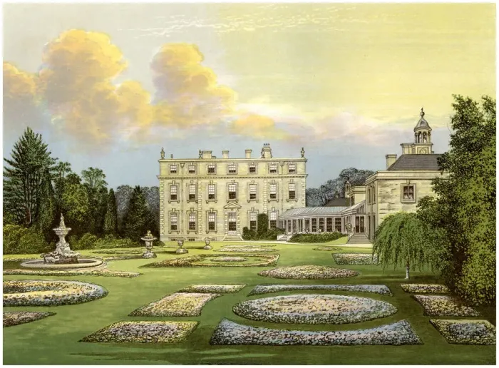 Framed Print : Dytchley House, Oxfordshire, home of Viscount Dillon, c1880