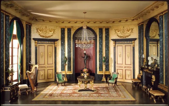 Framed Print : E-26: French Anteroom of the Empire Period, c. 1810, United States, c. 1937 Framed Print : E-26: French Anteroom of the Empire Period, c. 1810, United States, c. 1937