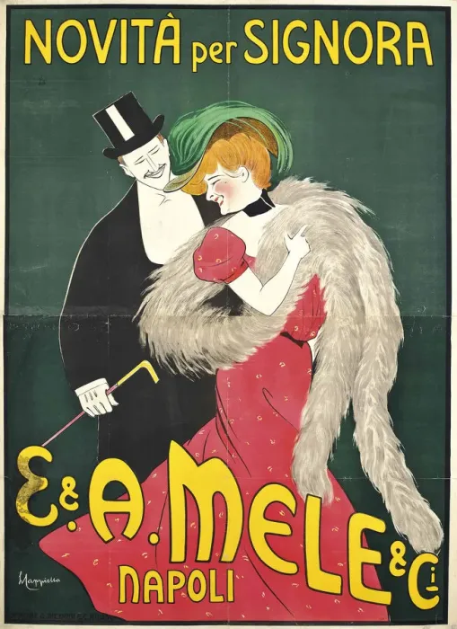 Framed Print : E. & A. Mele & Co. Napoli, c1900 Framed Print : E. & A. Mele & Co. Napoli, c1900