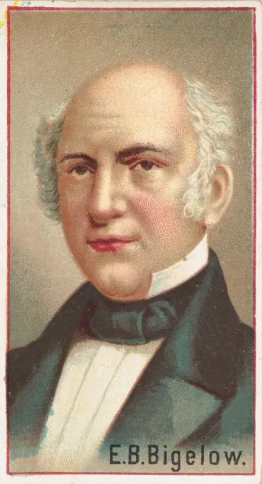 Framed Print : E. B. Bigelow, printers sample for the Worlds Inventors souvenir album (A25 Framed Print : E. B. Bigelow, printers sample for the Worlds Inventors souvenir album (A25