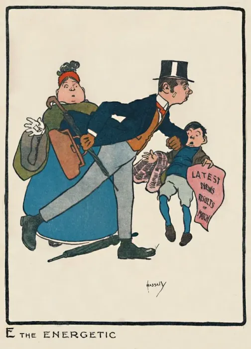 Framed Print : E the Energetic, 1903. Artist: John Hassall Framed Print : E the Energetic, 1903. Artist: John Hassall
