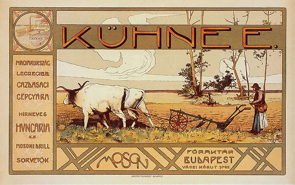 E. Kühne agricultural machinery factory, Budapest, 1900. Creator: Basch, Arpad (1873-1944)