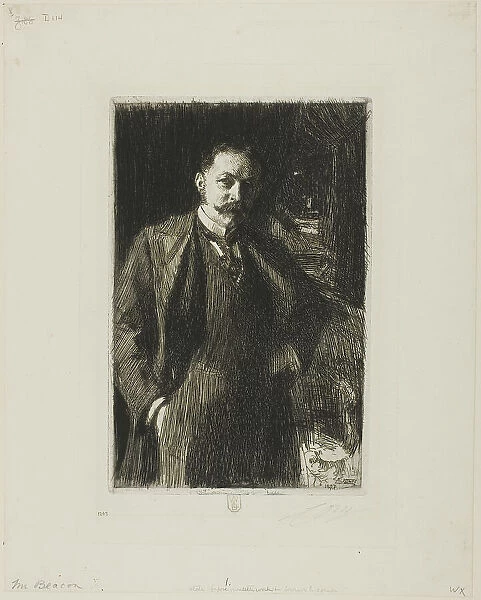 E. R. Bacon, 1897. Creator: Anders Leonard Zorn