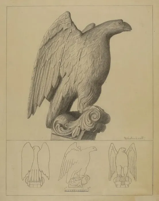 Framed Print : Eagle, 1935 / 1942. Creator: Bernard Westmacott Framed Print : Eagle, 1935 / 1942. Creator: Bernard Westmacott