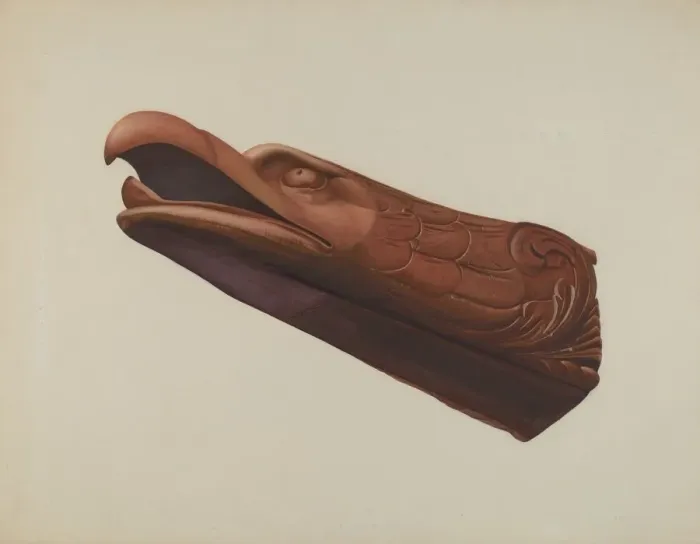 Framed Print : Eagle, 1935 / 1942. Creator: Betty Fuerst Framed Print : Eagle, 1935 / 1942. Creator: Betty Fuerst