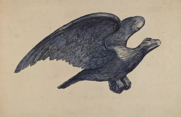 Framed Print : Eagle, 1935 / 1942. Creator: Elisabeth Fulda Framed Print : Eagle, 1935 / 1942. Creator: Elisabeth Fulda