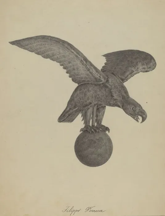 Framed Print : Eagle, 1935 / 1942. Creator: Filippo Porreca Framed Print : Eagle, 1935 / 1942. Creator: Filippo Porreca