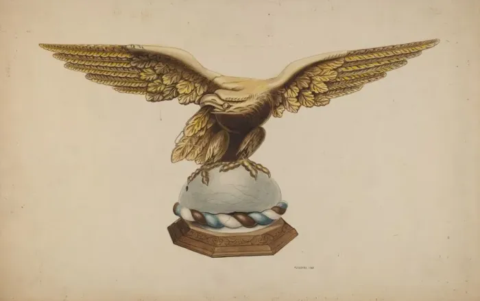 Framed Print : Eagle, 1938. Creator: Louis Plogsted Framed Print : Eagle, 1938. Creator: Louis Plogsted