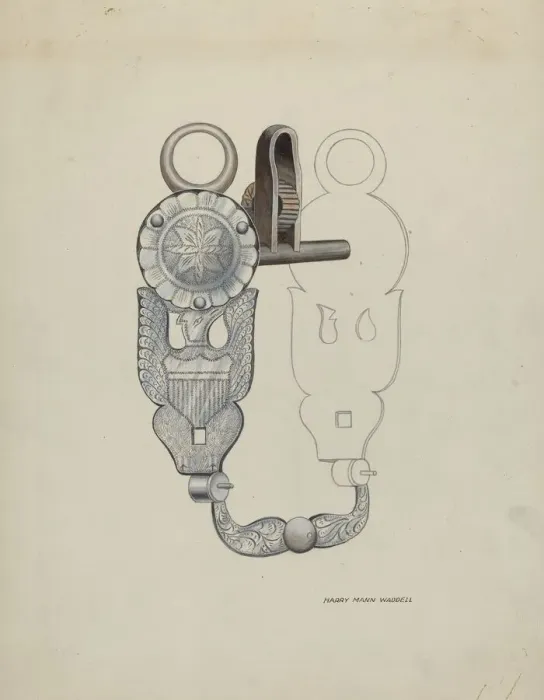 Framed Print : Eagle Bit, c. 1936. Creator: Eva Fox Framed Print : Eagle Bit, c. 1936. Creator: Eva Fox