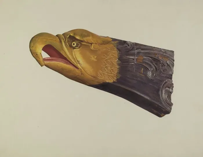 Framed Print : Eagle, c. 1937. Creator: Frances Cohen Framed Print : Eagle, c. 1937. Creator: Frances Cohen