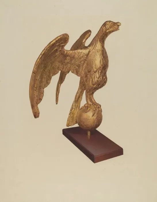 Framed Print : Eagle, c. 1938. Creator: Jane Iverson Framed Print : Eagle, c. 1938. Creator: Jane Iverson