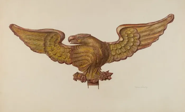 Framed Print : Eagle, c. 1941. Creator: Mina Lowry