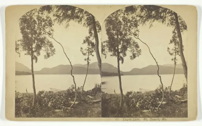 Framed Print : Eagle Lake, Mt. Desert, Me. late 19th century. Creator: B. Bradley Framed Print : Eagle Lake, Mt. Desert, Me. late 19th century. Creator: B. Bradley
