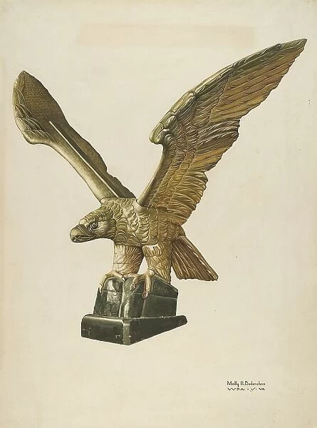 Eagle: Pilot House Ornament, c. 1938. Creator: Molly Bodenstein