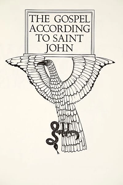 The Eagle of St. John (wood engraving)