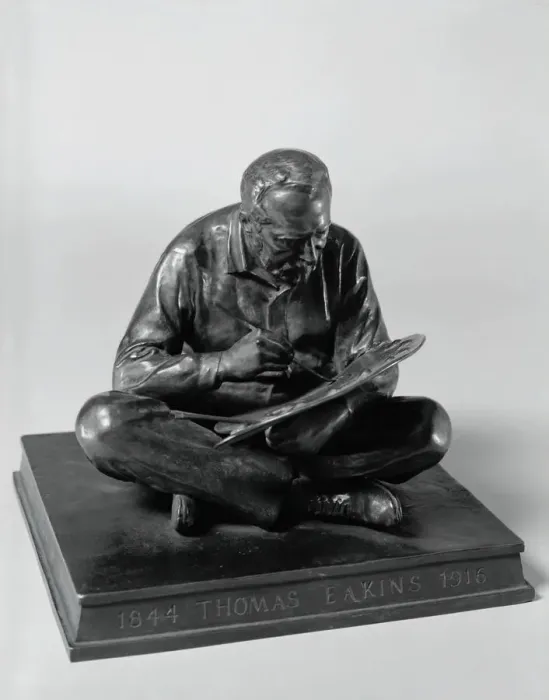 Framed Print : Eakins Seated, 1907 / cast after 1915. Creator: Samuel Murray Framed Print : Eakins Seated, 1907 / cast after 1915. Creator: Samuel Murray