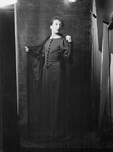 Eames, Claire [i.e. Clare], portrait photograph, 1926 Feb. 11. Creator: Arnold Genthe