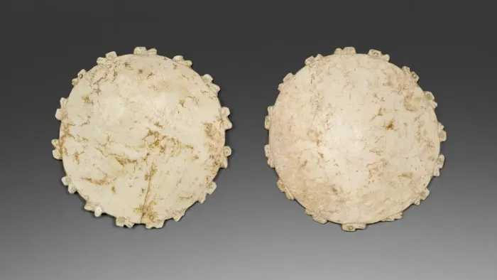Framed Print : Ear Spools, 200 B. C. / A. D. 200. Creator: Unknown Framed Print : Ear Spools, 200 B. C. / A. D. 200. Creator: Unknown