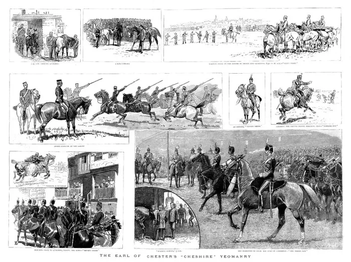Framed Print : The Earl of Chester's Cheshire Yeomanry, 1890. Creator: Unknown Framed Print : The Earl of Chester's Cheshire Yeomanry, 1890. Creator: Unknown